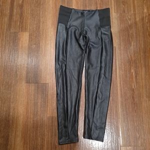 Black Faux Leather Leggings